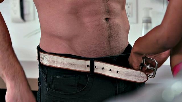 Stepdad pounds his ebony stepdaughter in the bathroom like a pro