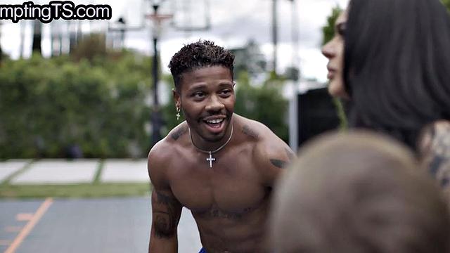 Greedy trans handling two cocks