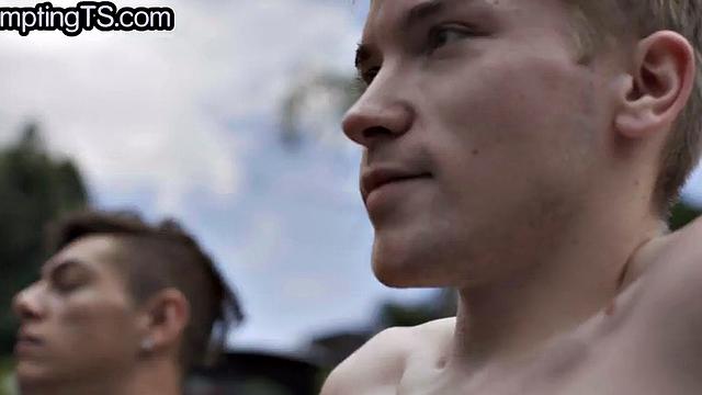 Greedy trans handling two cocks