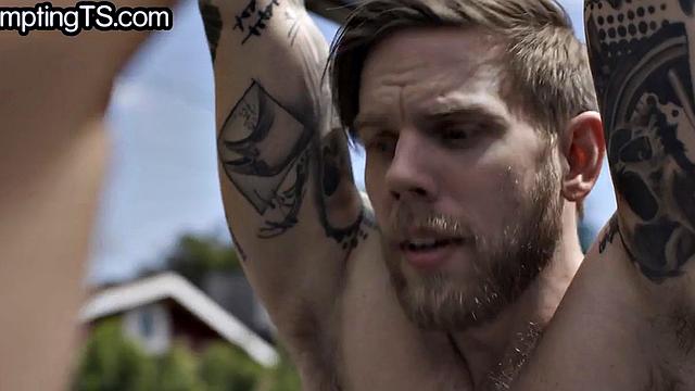 Greedy trans handling two cocks