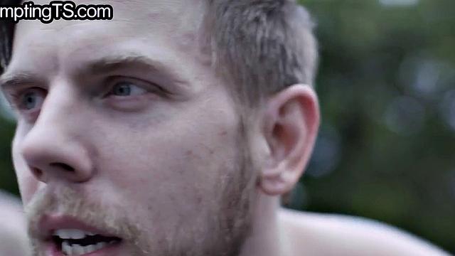 Greedy trans handling two cocks