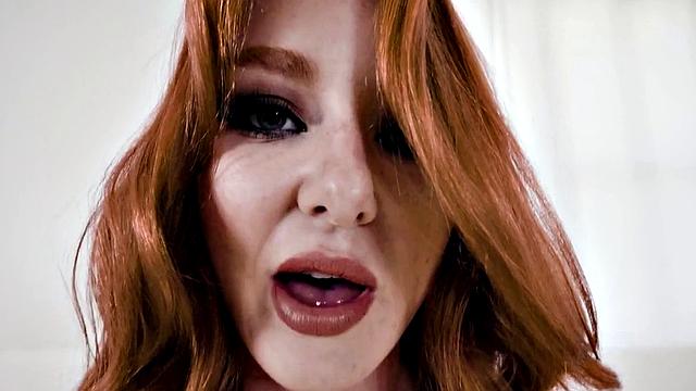 Stunning babe sucking cock