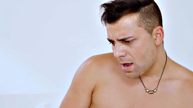 Big-titted MILF banged in her pierced pussy by handyman