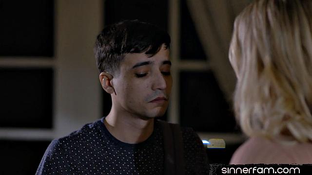 Big-titted stepmom drilled by stepson