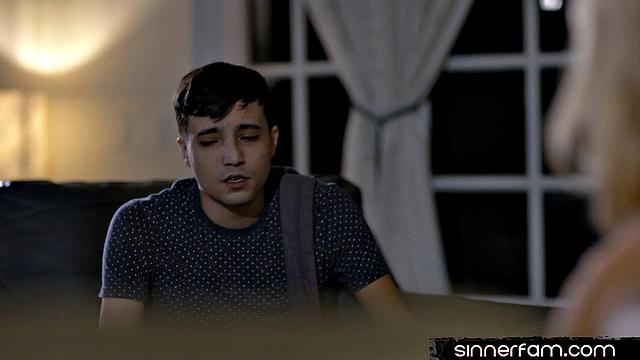 Big-titted stepmom drilled by stepson