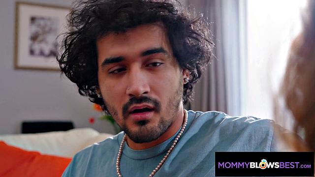 MommyBlowsBest - Frisky Monster Tits Stepmom Gets And Gets Hard