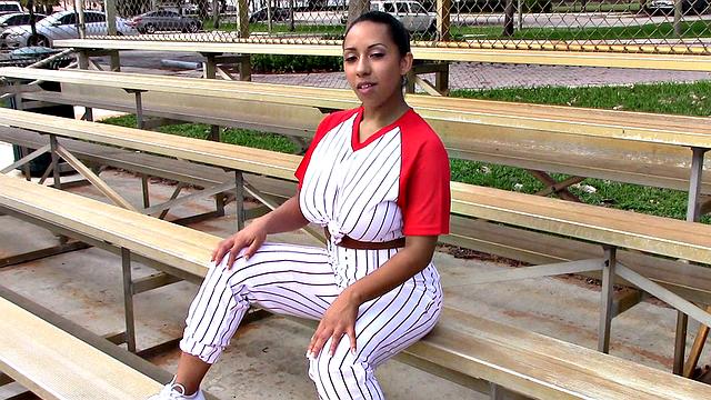 Voluptuous Baseball Babe