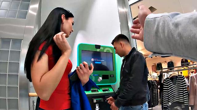 HUNT4K. Gorgeous chick nailed by stranger in front of hubby