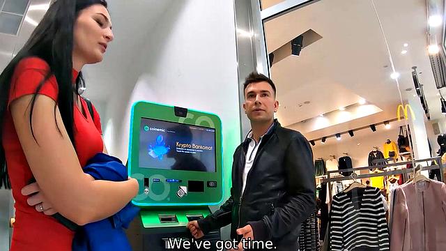 HUNT4K. Gorgeous chick nailed by stranger in front of hubby