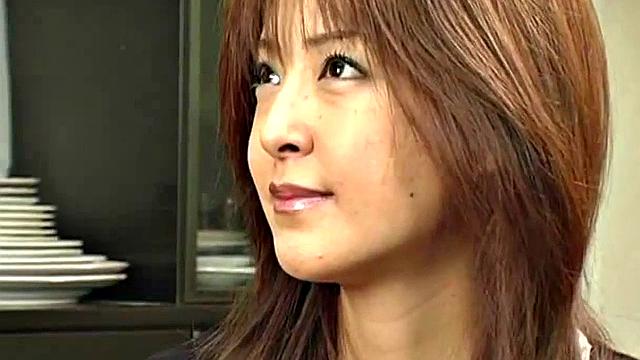 Horny Asian teen gets face creamed