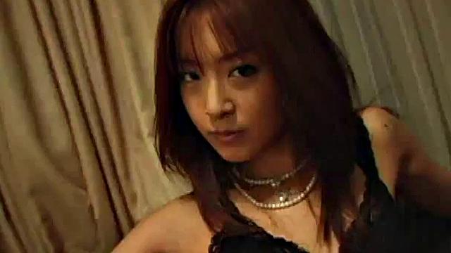 Horny Asian teen gets face creamed