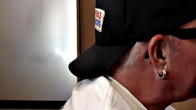 Gloryhole mature gay gets fucked by black cock after BJ