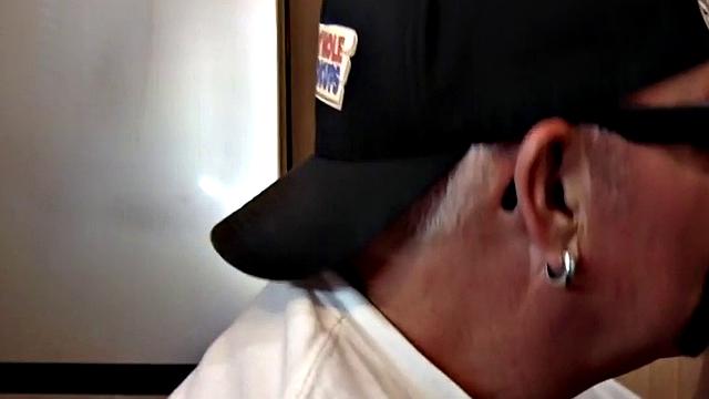 Gloryhole mature gay gets fucked by black cock after BJ