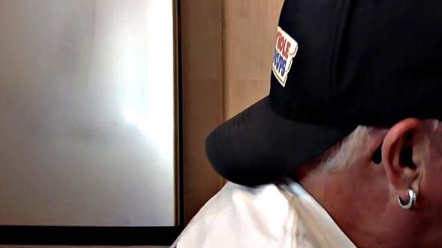 Gloryhole mature gay gets fucked by black cock after BJ