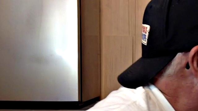 Gloryhole mature gay gets fucked by black cock after BJ