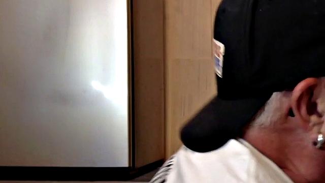 Gloryhole mature gay gets fucked by black cock after BJ