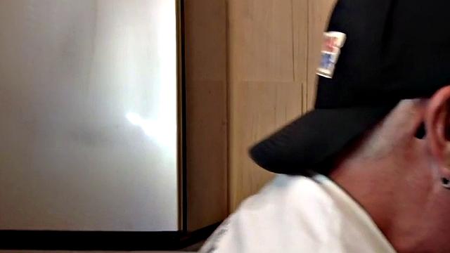 Gloryhole mature gay gets fucked by black cock after BJ