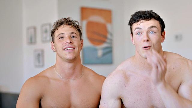 Muscular jocks having passionate gay affair