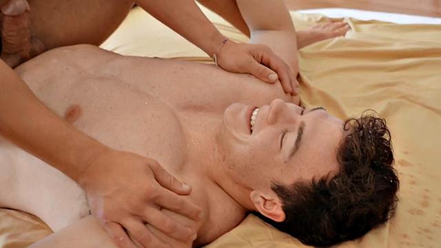 Muscular jocks having passionate gay affair