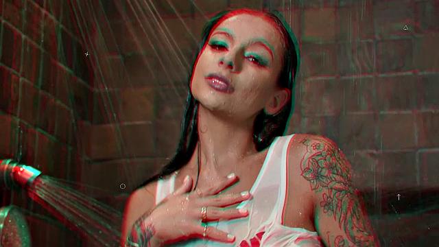 Big Tits April Olson Masturbates Poolside With Vibrator and Butt Plug