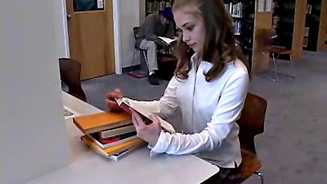 Petite Schoolgirl Gets Bored Of Her Books And Enjoys Herself