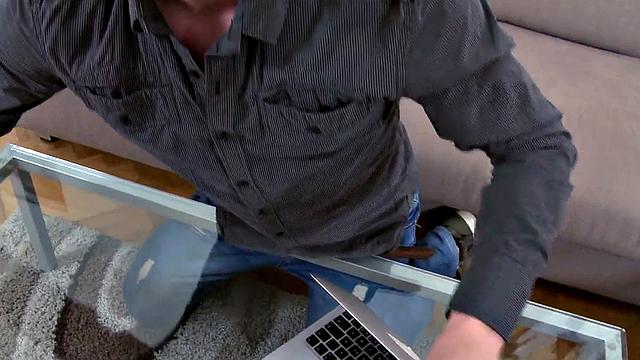 Watch this hot, young babe go wild on casting couch and take it from behind