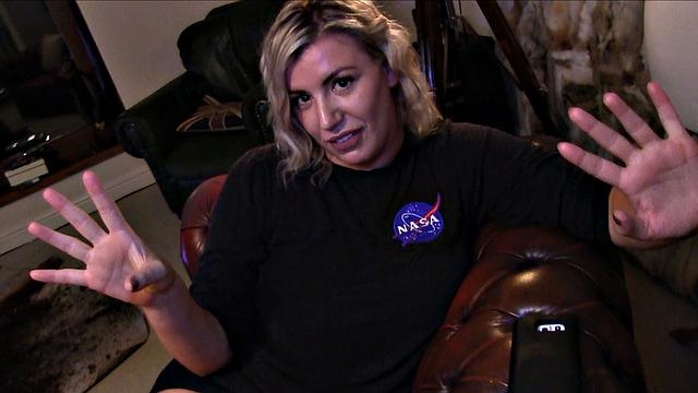 Big booty stepsis rammed and spunked on her face POV