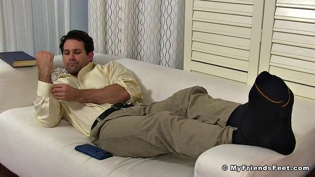 Spy On Jet's Dress Socks & Manly Feet - Jet