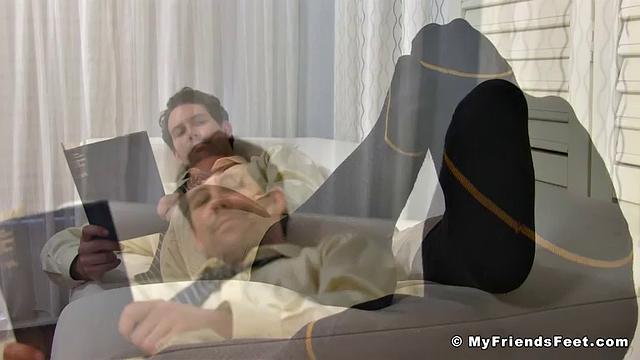Spy On Jet's Dress Socks & Manly Feet - Jet