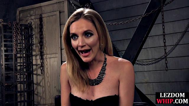 Ruthless wax play with lezdom