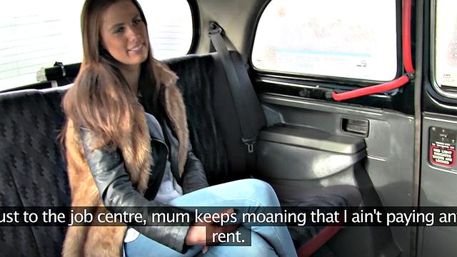 Gorgeous 18 Year Old Sucks Cabbie's Cock While Paying Fare