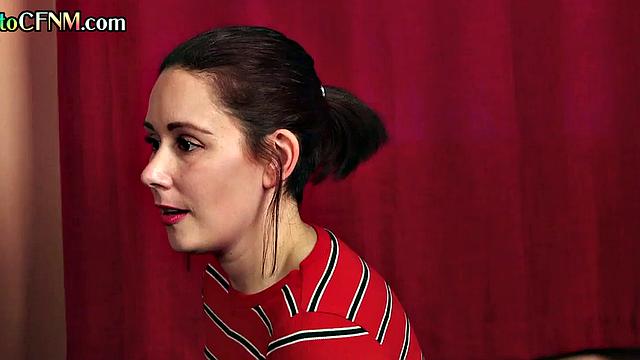 CFNM MILFs passionately jerk BBC while dirtytalk