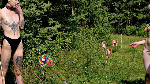 Piss drink and ballet for submissive