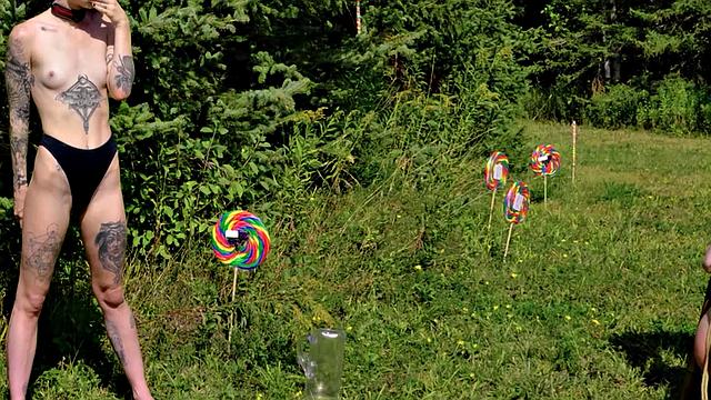 Piss drink and ballet for submissive