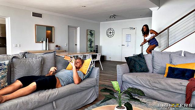 Aubrey Watches Horny Stepson