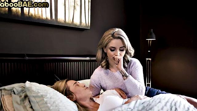 Petite and flexible stepsister fucked by stepbrother