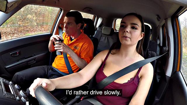 Curvy brunette sucks hot cock