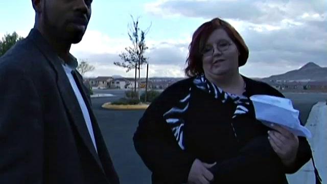 Fat Babe Swallows a Black Cock