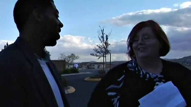 Fat Babe Swallows a Black Cock