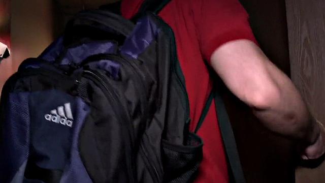 Straight gloryhole visitor fooled by hunk