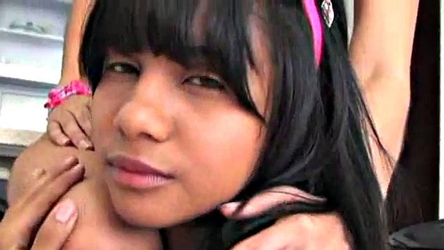 Petite naked Latina teens masturbate