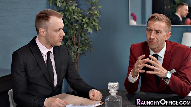 Sexy Lingerie Secretary Smashed in Threesome