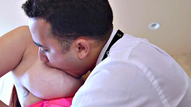 Room Service for a Busty Girl