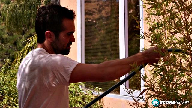 Red-hot MILF gets ass-fucked by the gardener