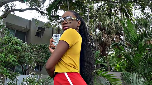 Амари Энн соблазняет водителя и трахается с ним дома