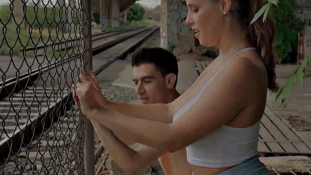 Big booty slut shows remarkable body to her fucker