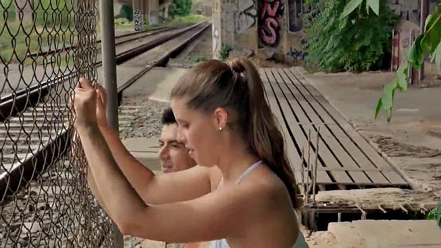 Big booty slut shows remarkable body to her fucker