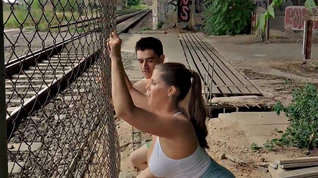 Big booty slut shows remarkable body to her fucker