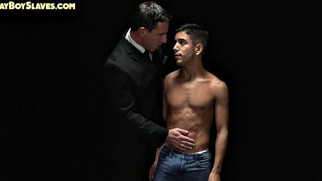 Oiled 21yo barebacked by DILFs cock in tight ass