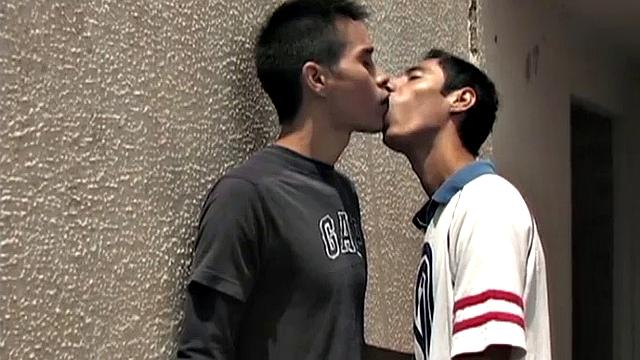 Horny young Latinos Hernan and Hernando discover a private place to have sex and it isn't long before the boys are sucking each others' cock.